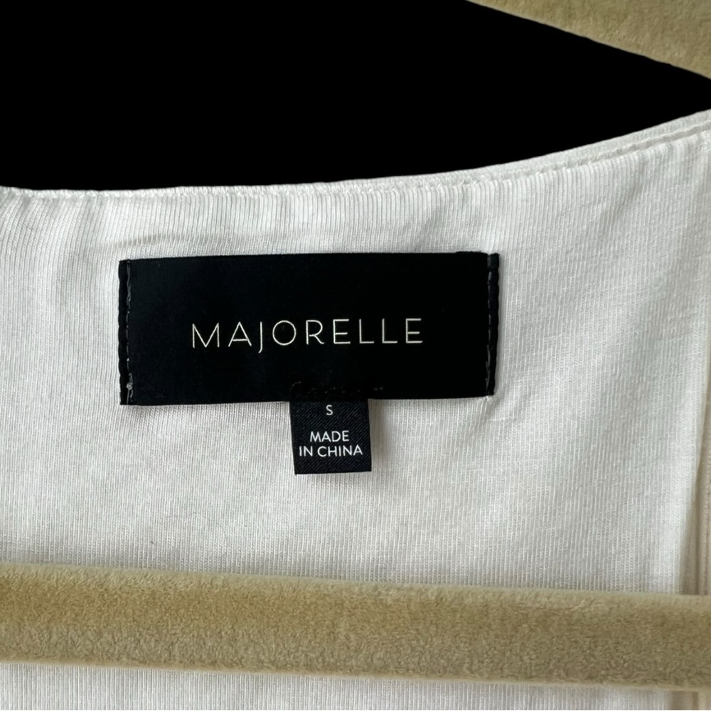 MAJORELLE Savan Bodysuit in Ivory Bustier Style Stretch NWT Size Small - Picture 7 of 11